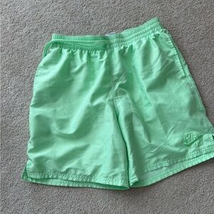 Nike Men's Mint Green Athletic Shorts swimsuit trunks size men’s medium